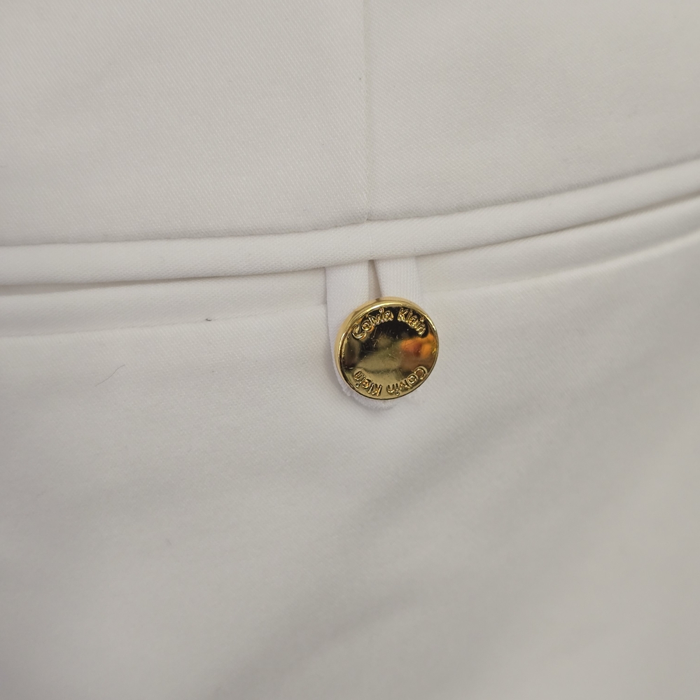 Calvin Klein White Women's Dress Pants Like New Condition - Picture 3 of 6